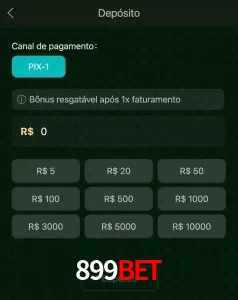 deposits 899BET
